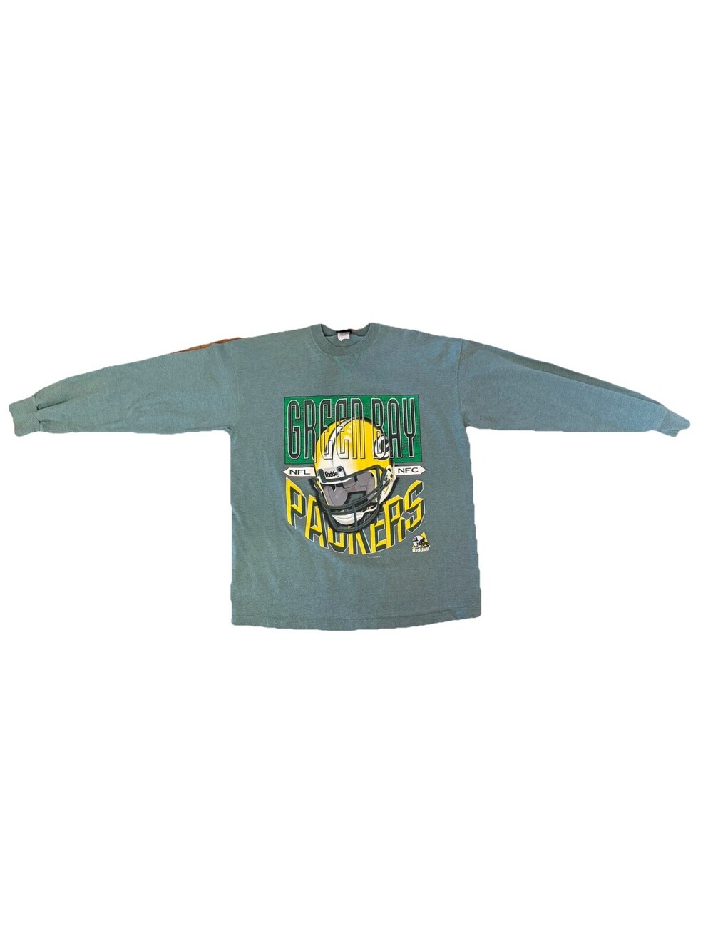 Vintage Green Bay Packers Long Sleeve Shirt XXL Graphic Print